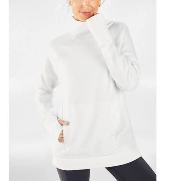 Fabletics Cream Turtleneck Sweater - Picture 3 of 4